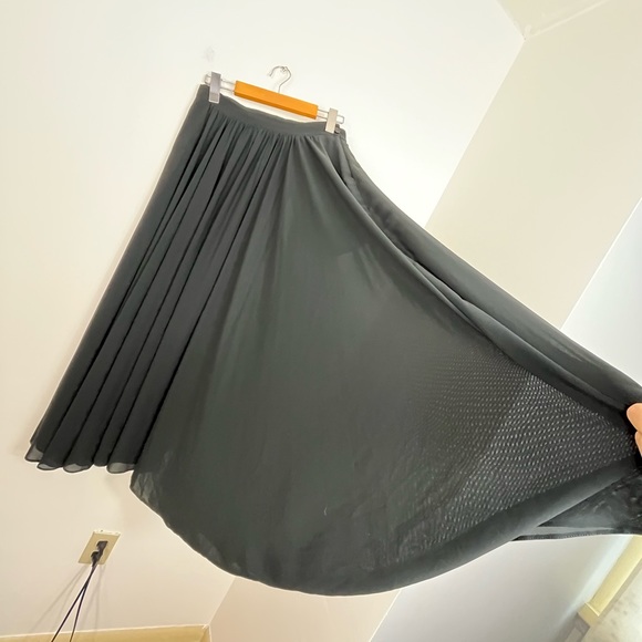 Vintage 80s Wayne Clark Chiffon Extra Wide Leg Pants Sz 26 - Picture 5 of 13